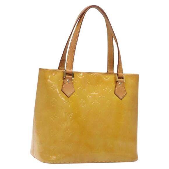 Louis Vuitton Handbags - LOUIS VUITTON Monogram Vernis Houston Hand Bag Beige M91004